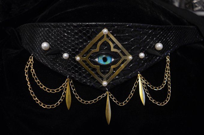 Choker ACTE I - LUX IN TENEBRIS - doré